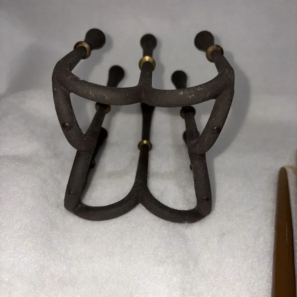 Dansk JHQ Cast Iron Brass Candle Holder 8 Taper MCM Denmark (Quistgaard IHQ)